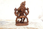 Sacred Brownish-Orange Copper Idol of Lord Ganesha, 7.7 cm, 170 Grams, Handmade, Patina Antique Finish, Pack of 1 Piece
