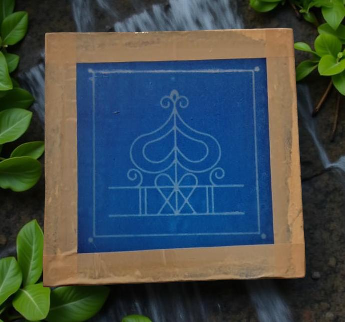 Ashwatha Mandala Model 2 Yantra Rangoli Stencil Wooden Pack of 1 piece