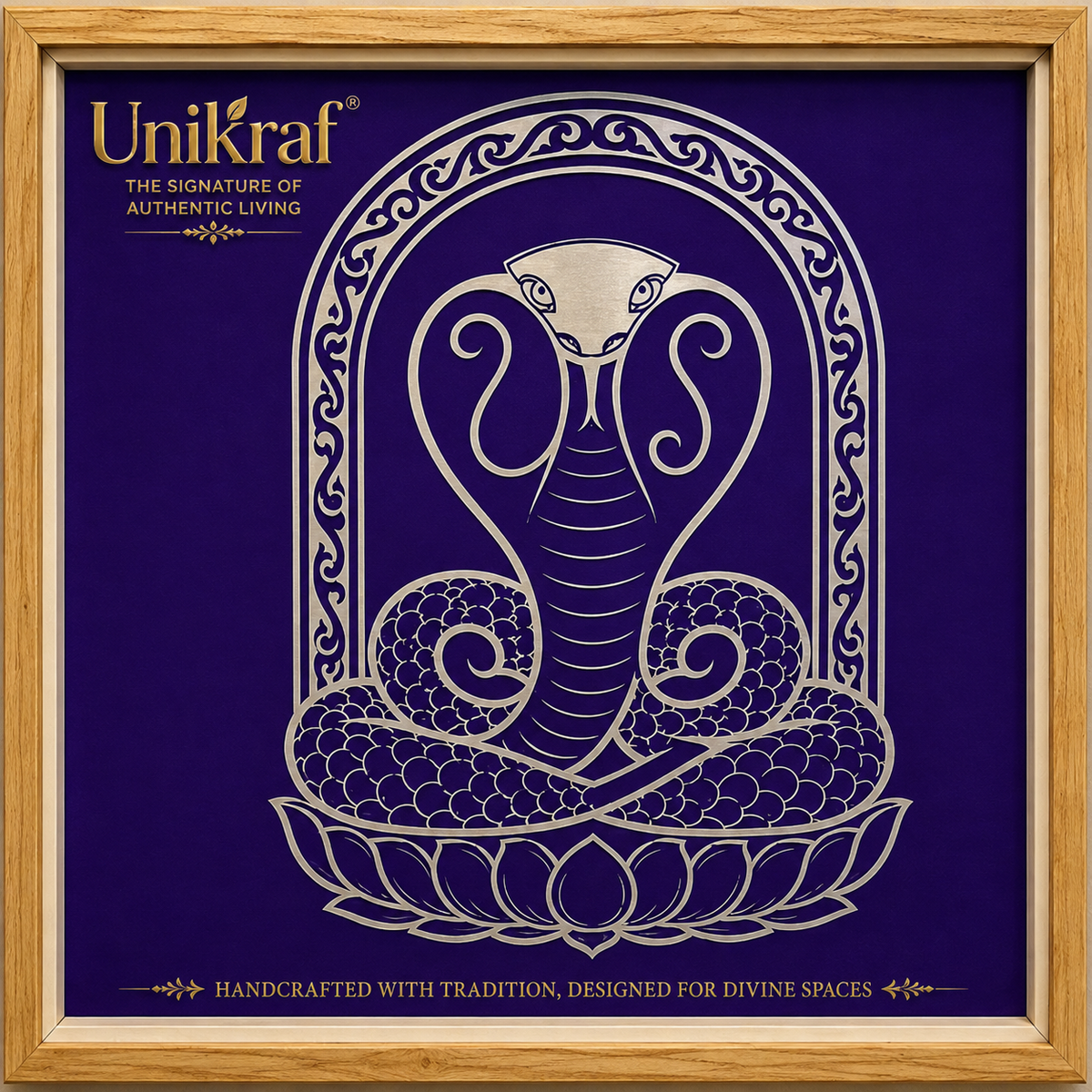 Naga Yantra rangoli Model 4  wooden Stencil - Symbol of Protection and Cosmic Energy