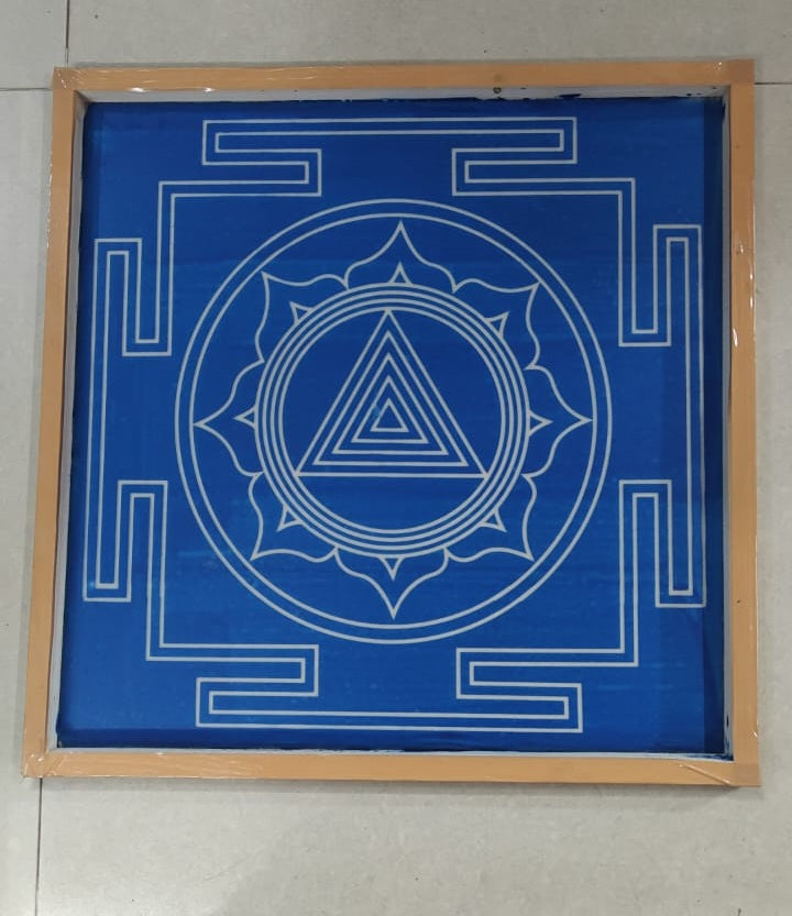 Kali Mandala Yantra Rangoli Stencil Wooden Pack of 1 piece