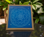 Unikraf Sri Yantra Model 2  Rangoli Stencil Wooden 10x10 Inches Pack of 1 piece