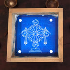 Unikraf  Chakra Kolam Rangoli Stencil Wooden 5×5 Inches