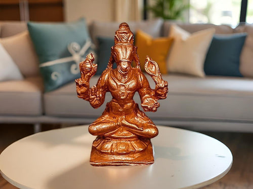 Antique Copper Idols India, 1.5 Inches, Handmade Lord Hayagriva, 30G, Patina Antique Finish, Pack Of 1 Piece